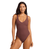 Roxy Roxy Love One Piece V Neck in JAVA