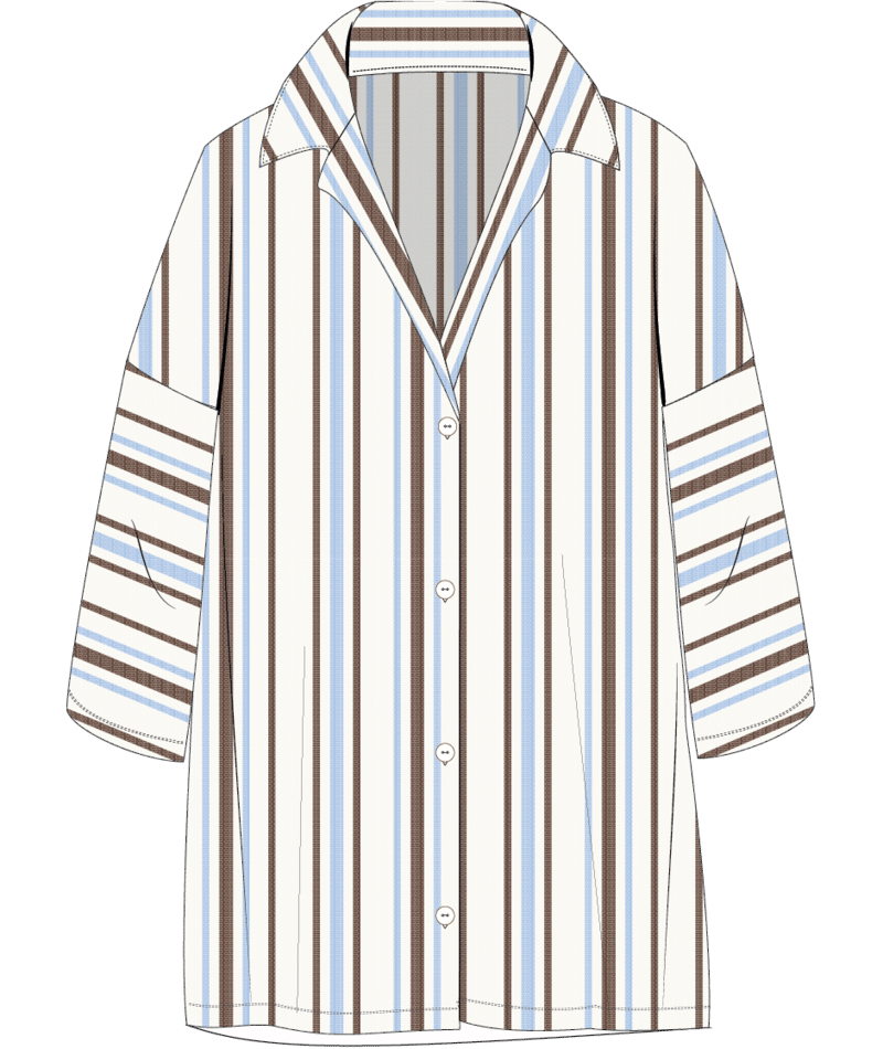 Roxy Paradiso Shirt in CERULEAN PARADISO STRIPE