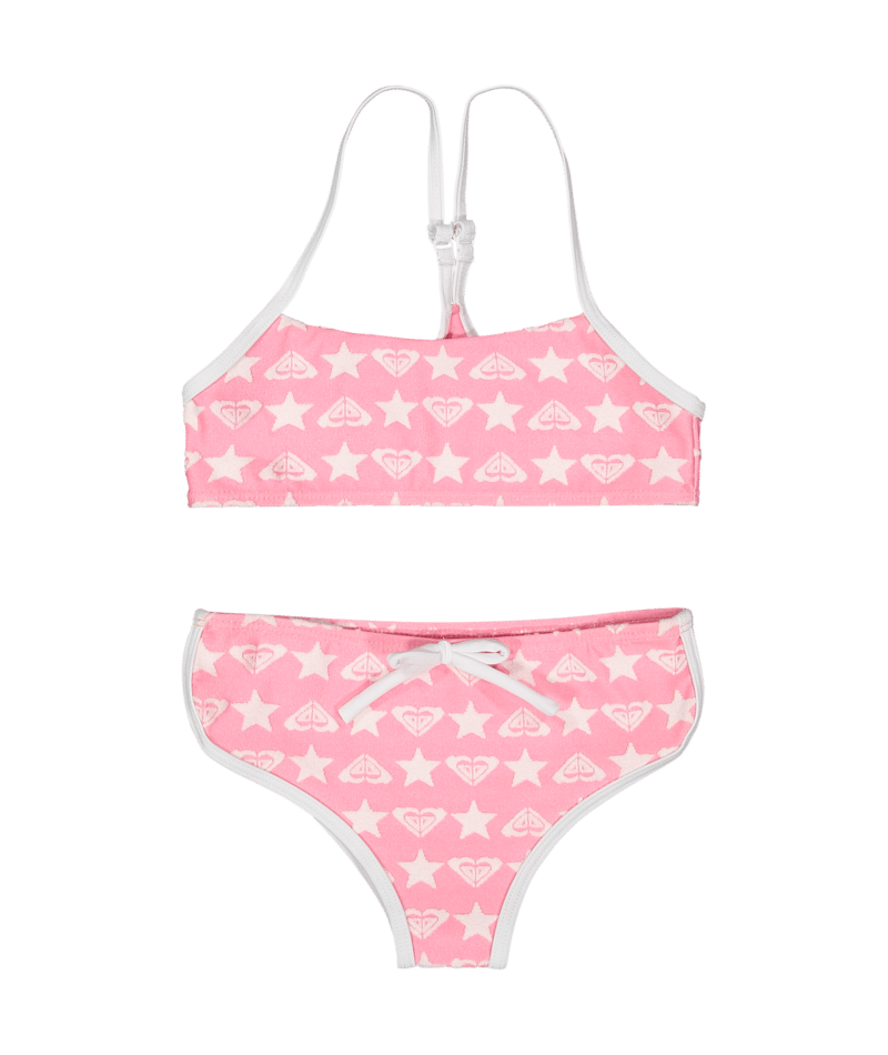 Roxy Super Star Bralette Set in PINK CARNATION SUPER STAR TW