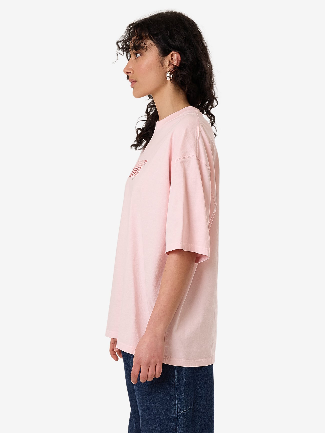 Thrills Highly Evolved Oversized Tee - Barely Pink in Barely Pink