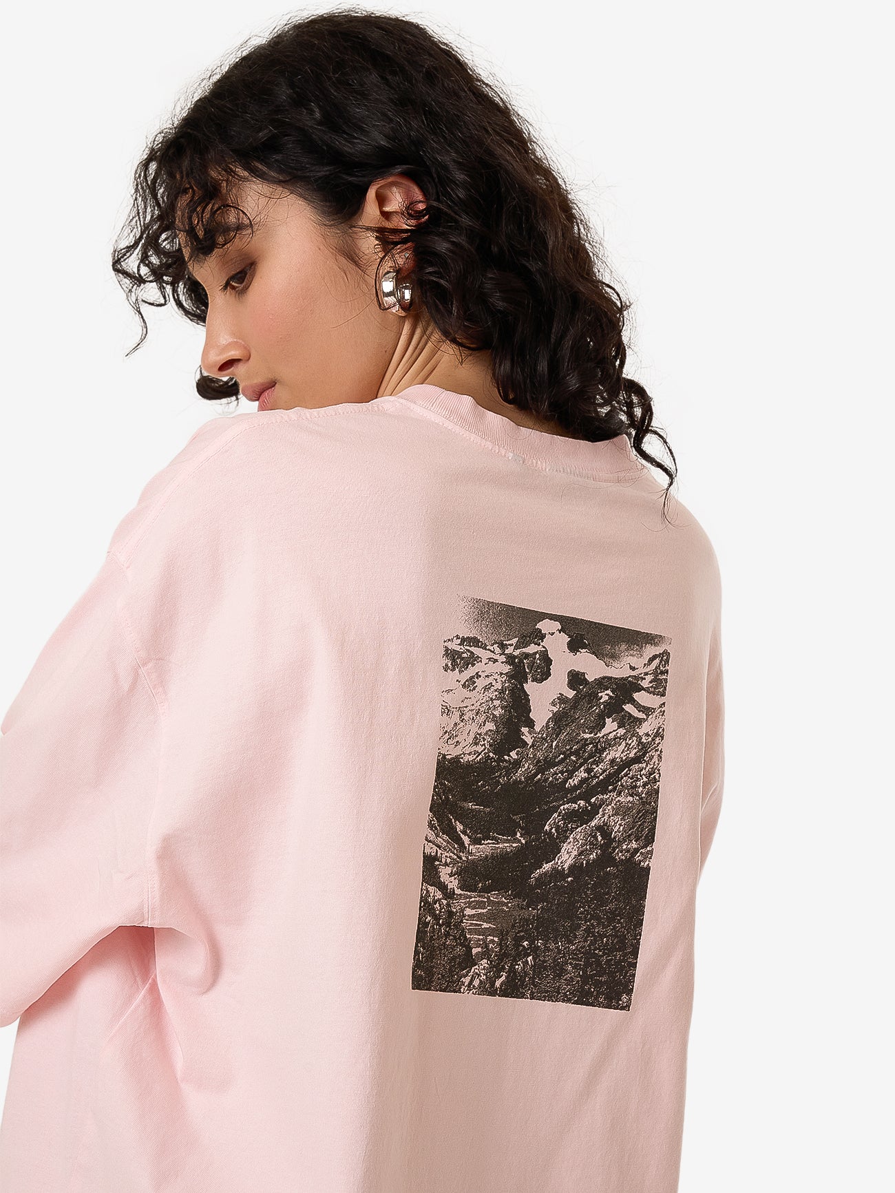 Thrills Highly Evolved Oversized Tee - Barely Pink in Barely Pink