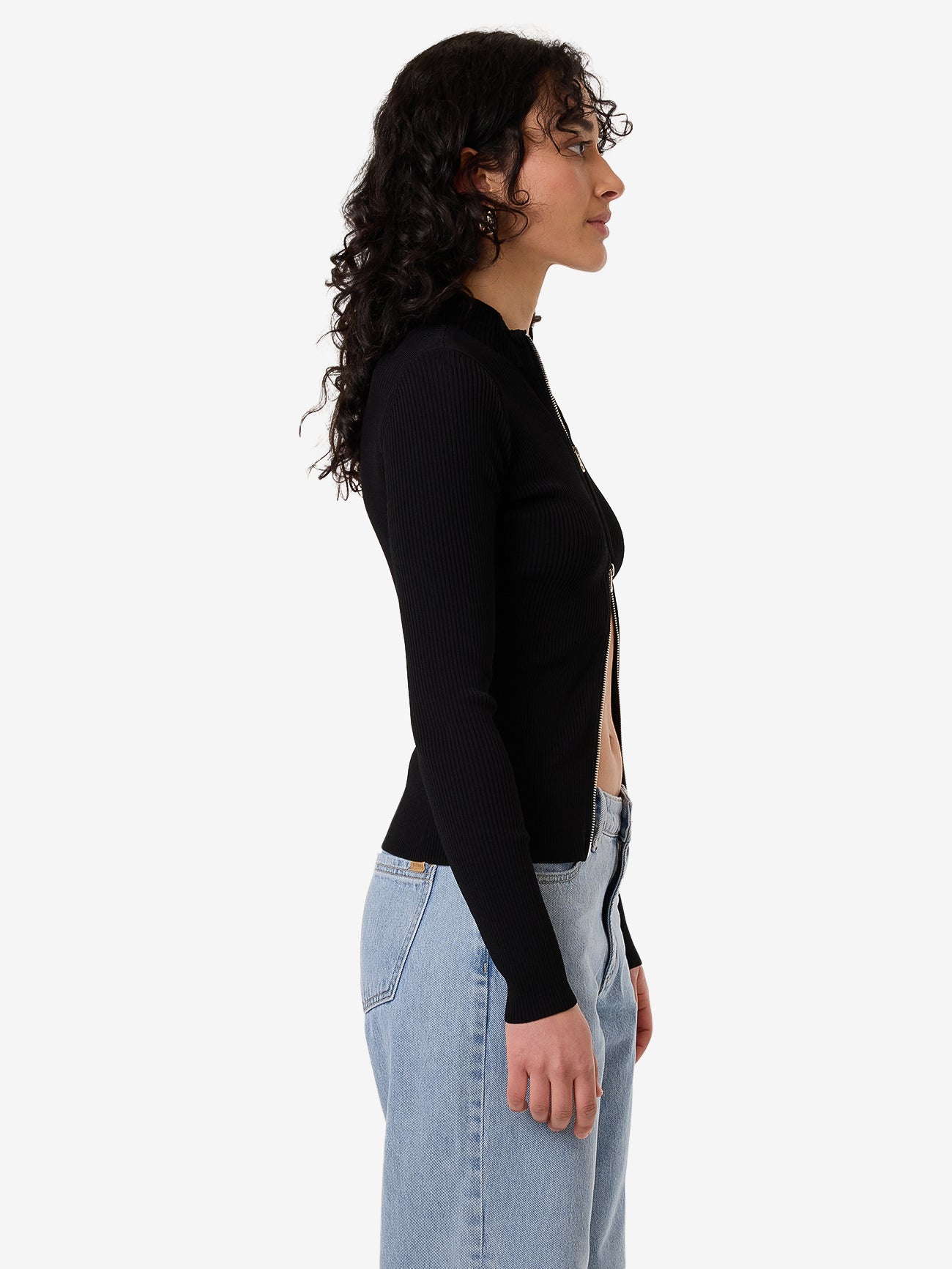 Thrills Marita Knit Cardigan - Black in Black