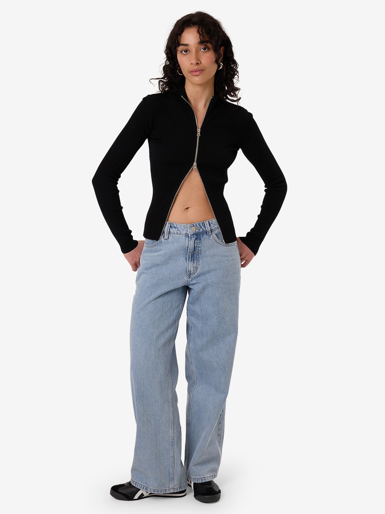 Thrills Marita Knit Cardigan - Black in Black