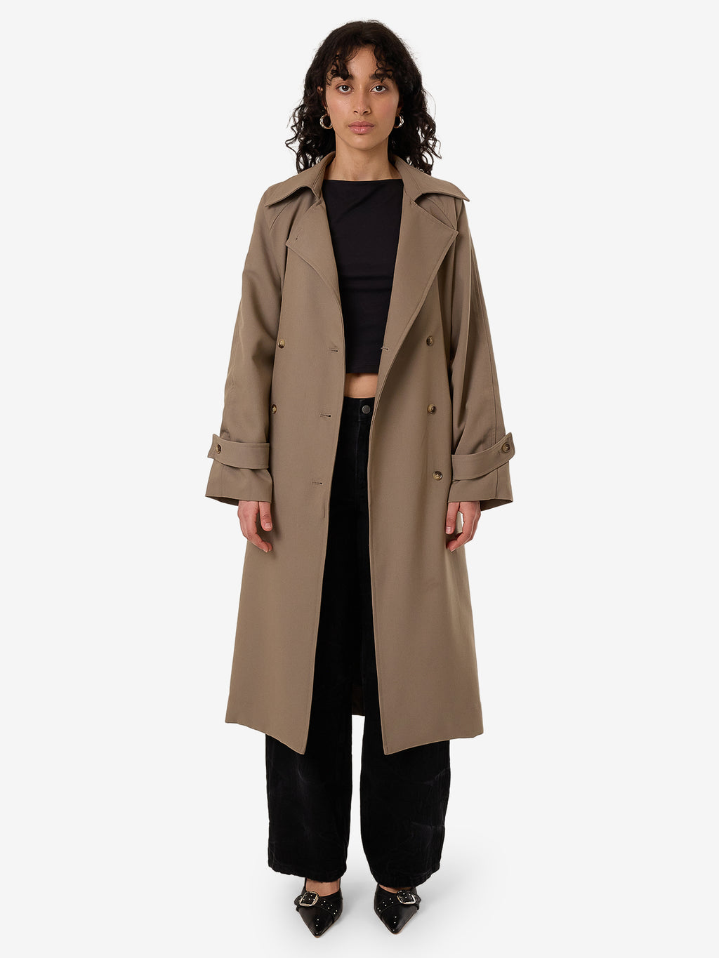 Thrills Cache Trench Coat - String in String