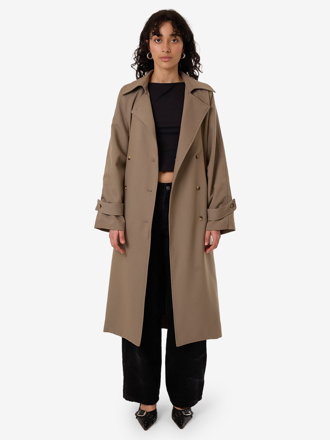 Thrills Cache Trench Coat - String in String