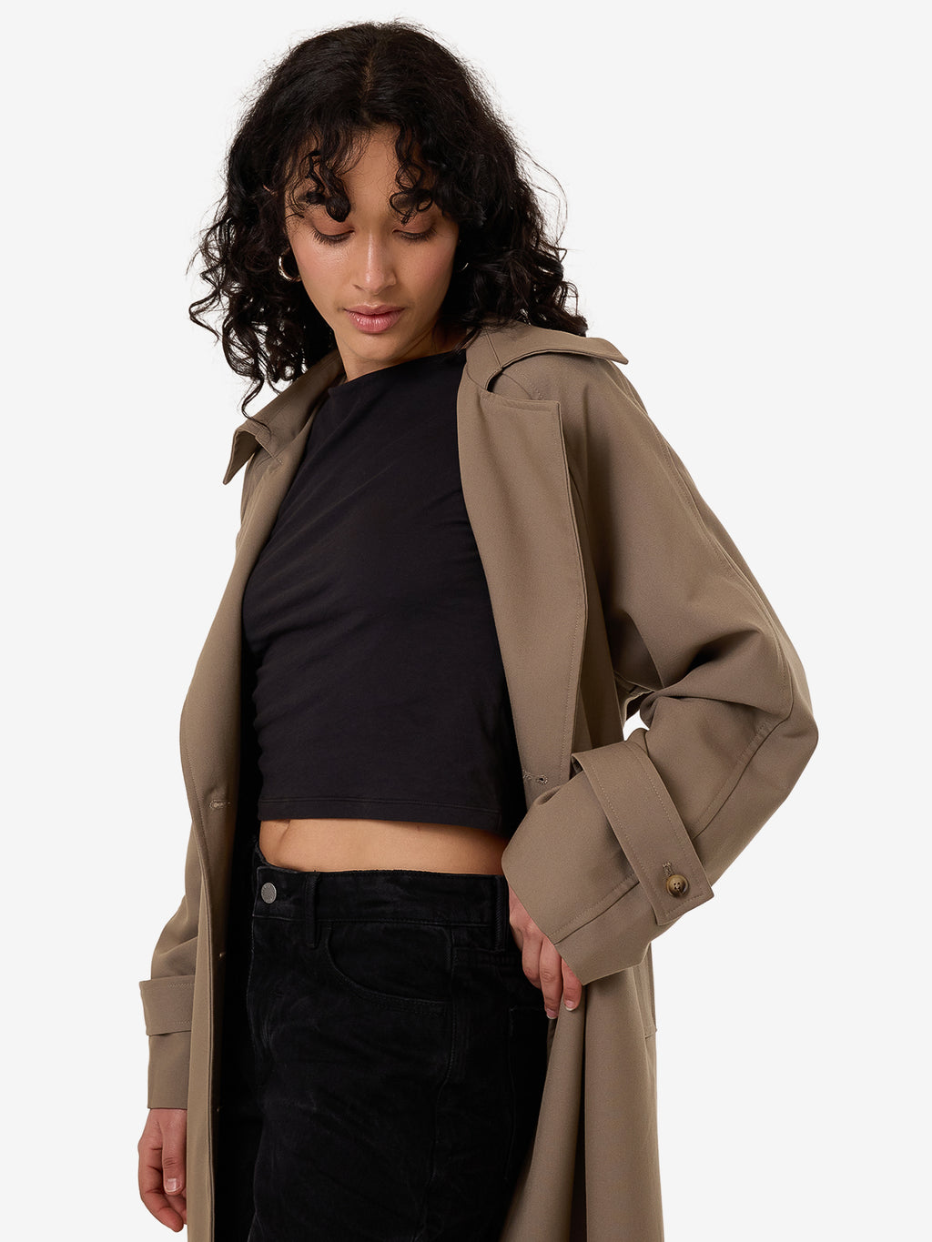 Thrills Cache Trench Coat - String in String
