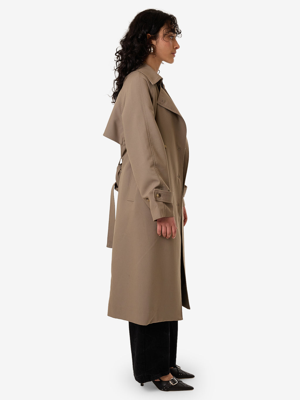 Thrills Cache Trench Coat - String in String