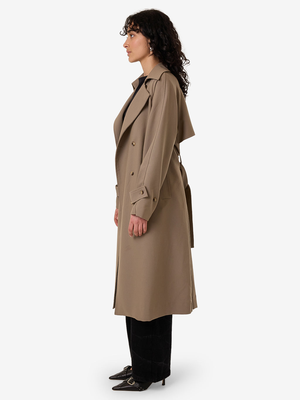 Thrills Cache Trench Coat - String in String