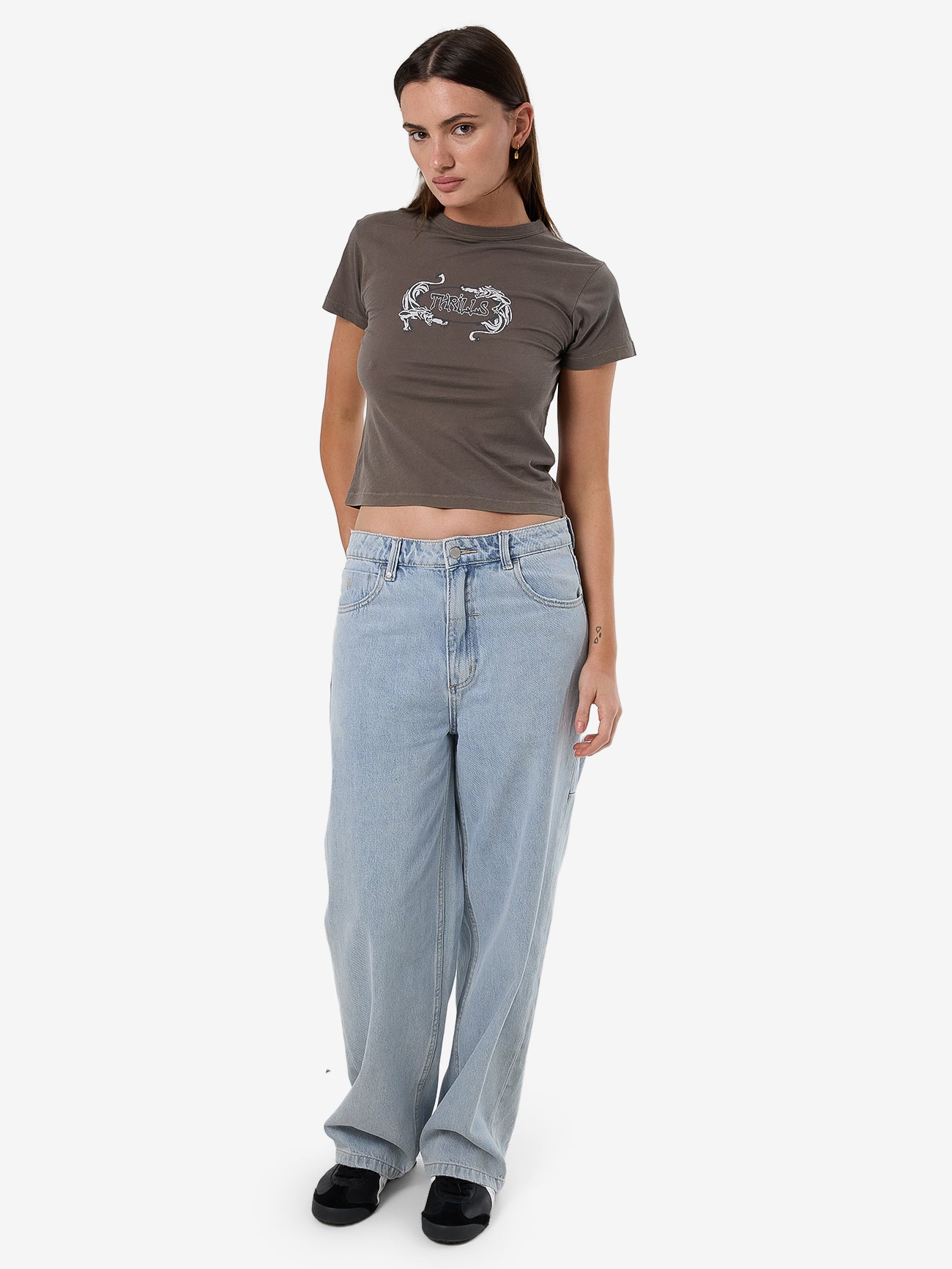 Thrills Decisions Boy Tee - Charcoal Rose in Charcoal Rose