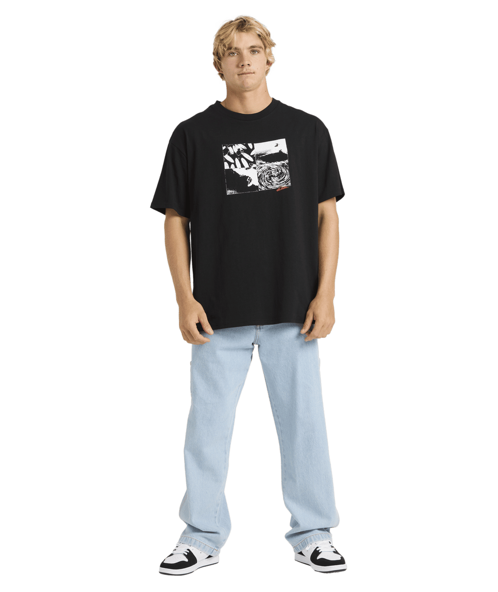 Quiksilver Mens Mercury Montage T-Shirt in Black