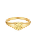 Malakai The Label Sand Dollar Ring in 18k Gold in Single