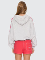 Thrills Co Tournament Of Roses Zip Hood Fleece - Snow Marle in Snow Marle