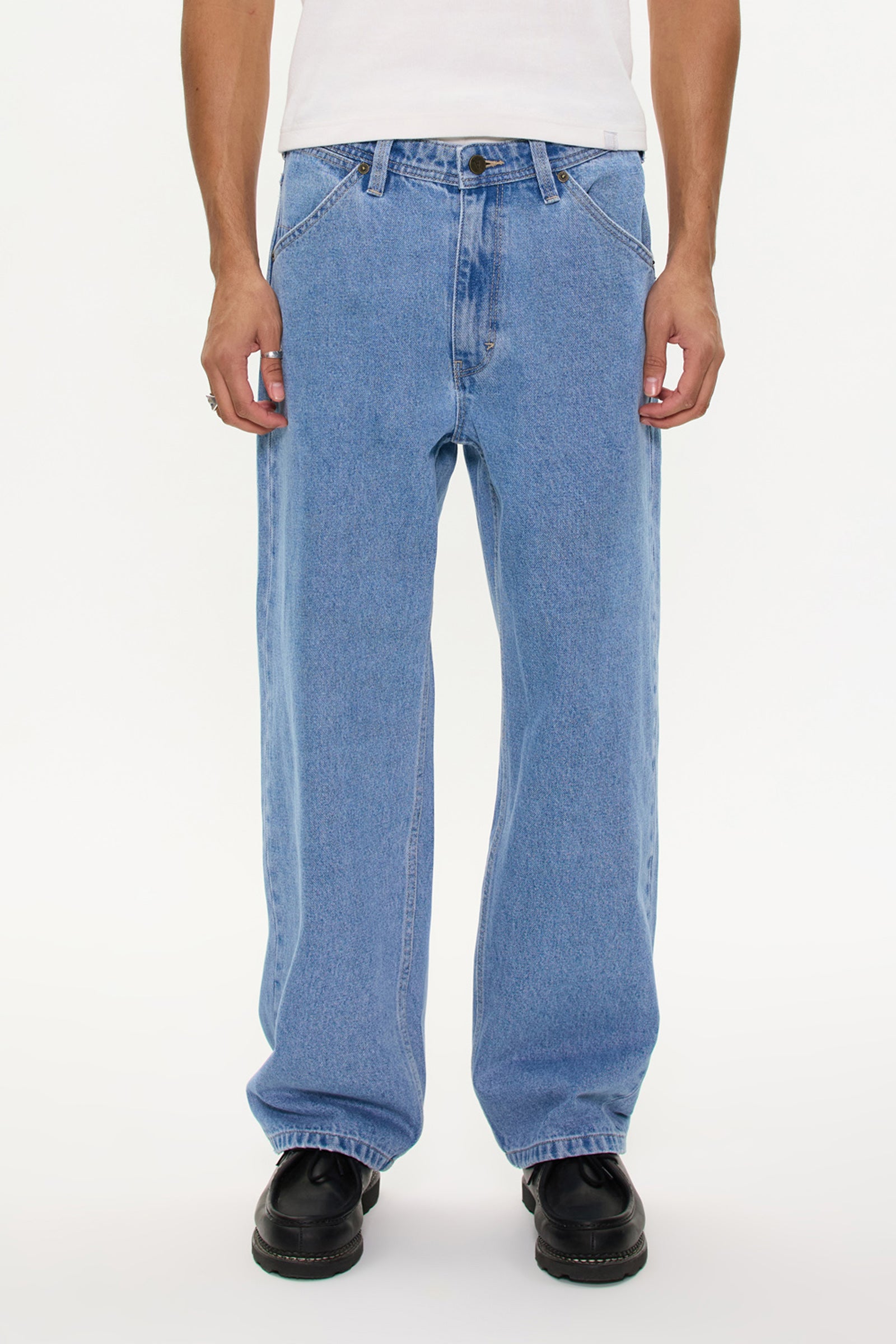 Abrand Jeans A5 Baggy Larry in LIGHT VINTAGE INDIGO