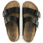 Birkenstock Arizona SFB Black Birko-Flor Regular in Black