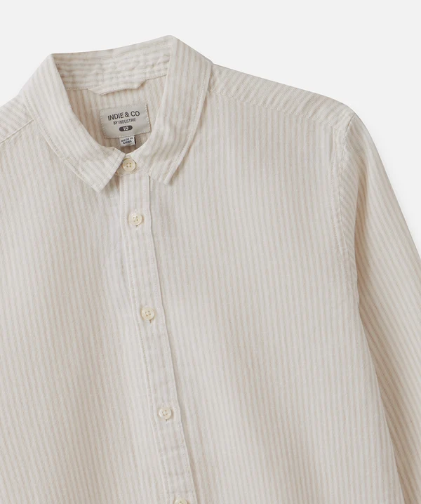 Industrie the gallionsl/s shirt - WHIT/WH in WHIT/WH