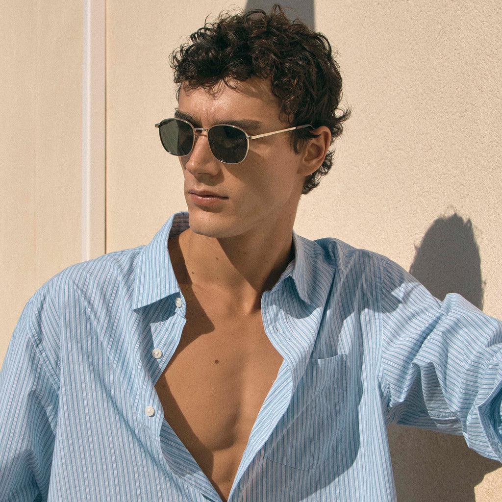 Le Specs NEPTUNE DEUX GOLD in KHAKI MONO POLARIZED