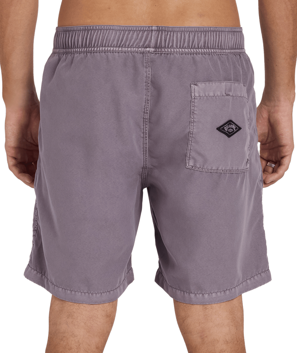 Billabong Mens All Day Overdye Layback 17" Boardshorts in Steel Purple