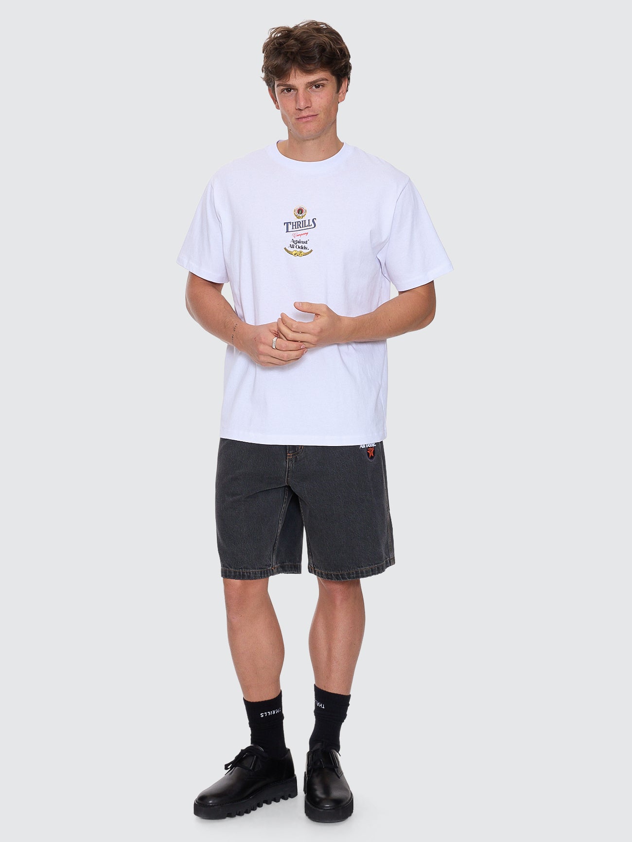 Thrills Co Against All Odds Merch Fit Tee - White in White
