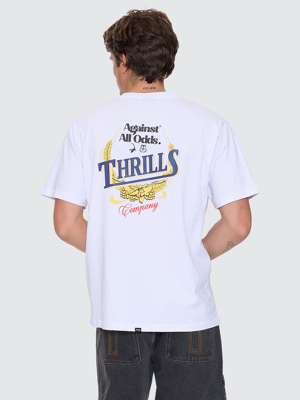Thrills Co Against All Odds Merch Fit Tee - White in White