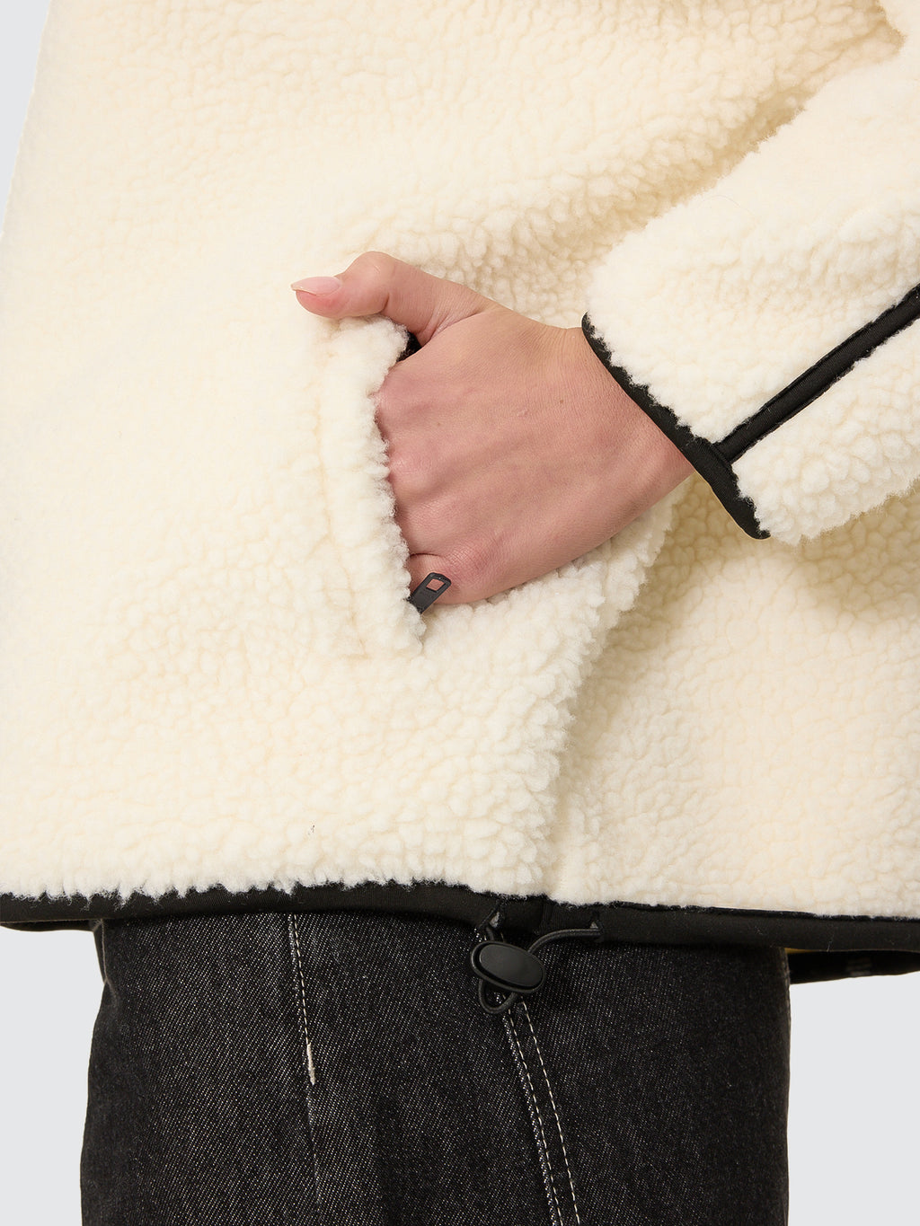 Thrills Co All Star Sherpa Fleece - Cream in Cream