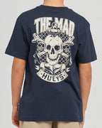 The Mad Hueys Anchor Skull | Youth Ss Tee in NAVY