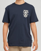 The Mad Hueys Anchor Skull | Youth Ss Tee in NAVY