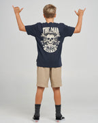The Mad Hueys Anchor Skull | Youth Ss Tee in NAVY
