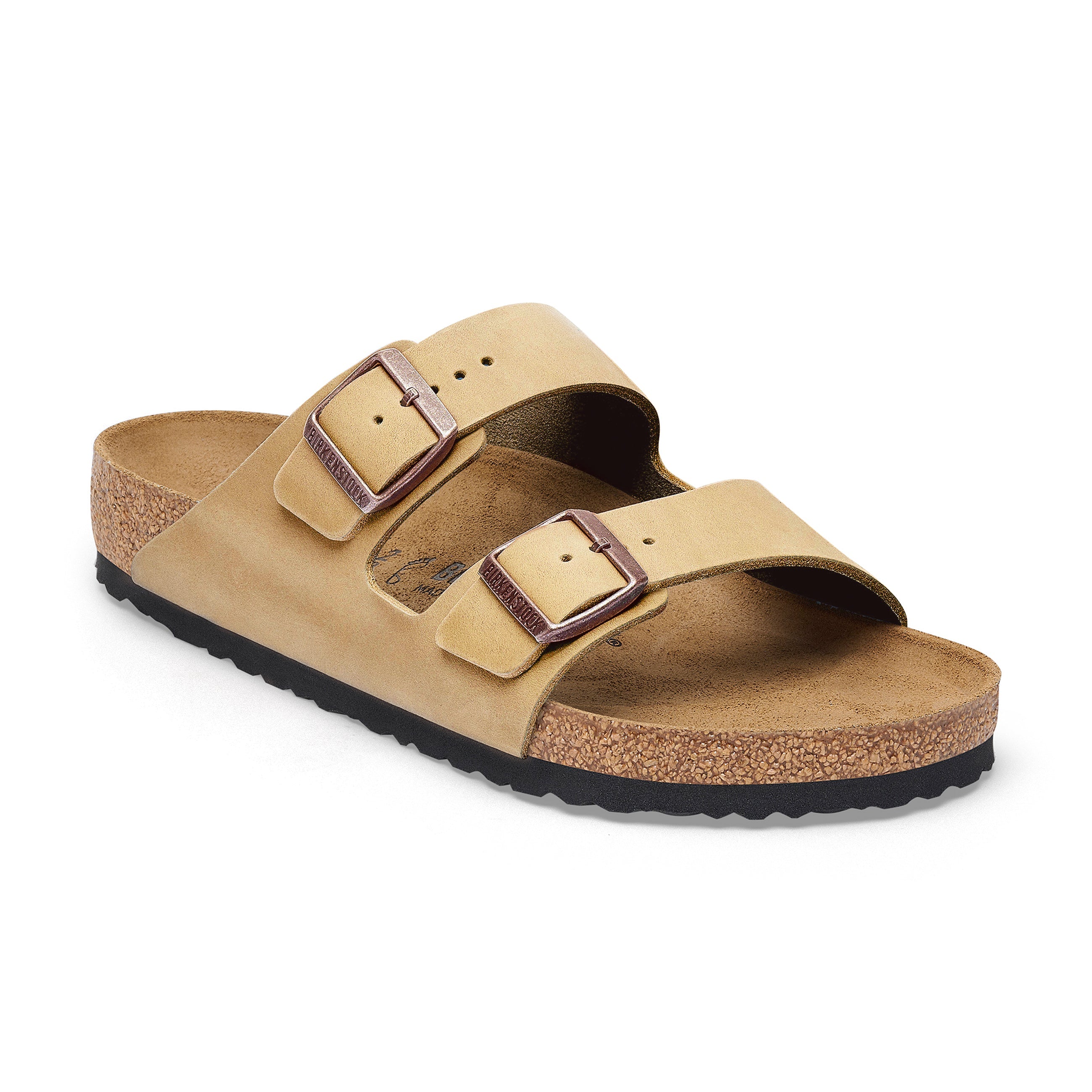 Birkenstock Arizona Tabacco Brown Oiled Leather Narrow in Arizona Tabacco Brown