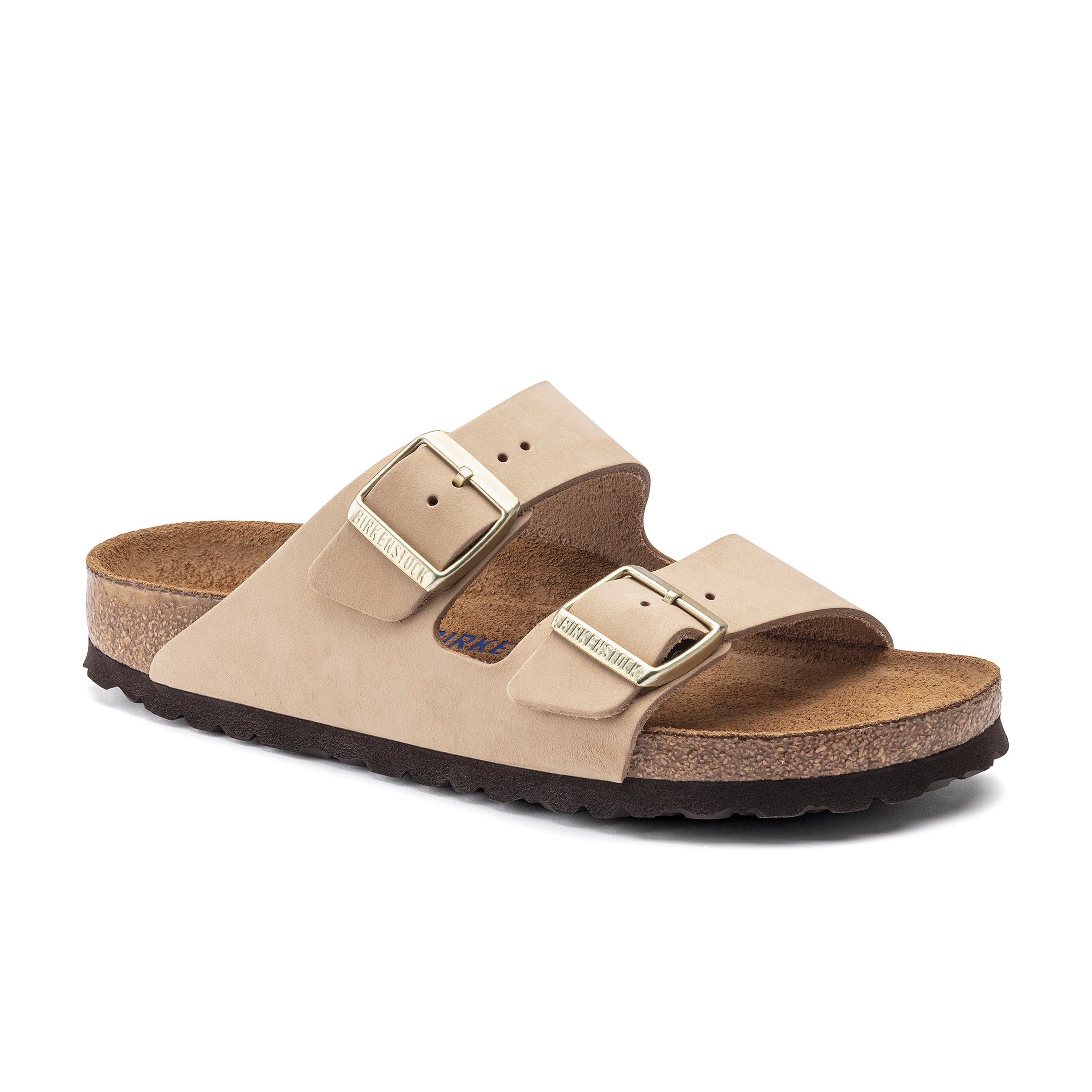 Birkenstock Arizona Sfb Sandcastle Nubuck Leather Regular in Arizona Sfb Sandcastle