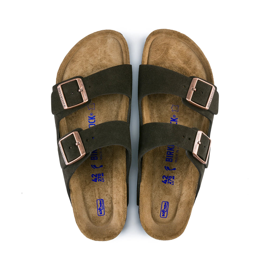Birkenstock Arizona Sfb Mocca Suede Leather Regular