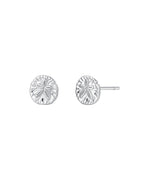 Malakai The Label Sand Dollar Studs in Sterling Silver in Default Title