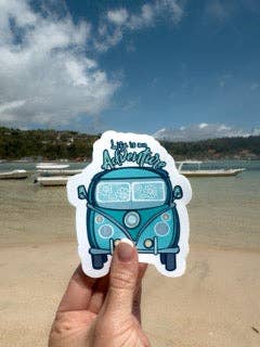Trevena & Co Choose Adventure Kombi Van Vinyl Sticker in Single