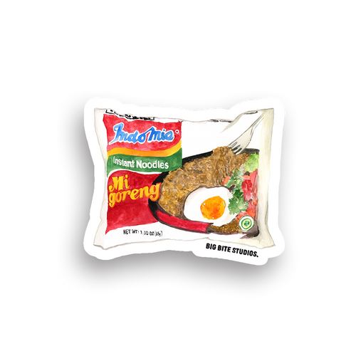 Big Bite Studios Mi Goreng Waterproof Sticker — By Big Bite Studios in Single