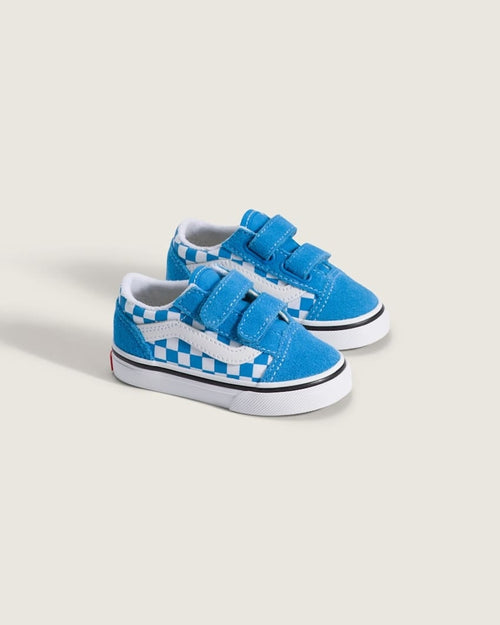 Vans Old Skool V in COLOR THEORY CHECKERBOARD Bright Azure