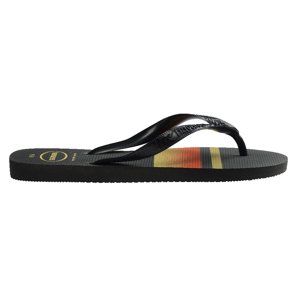 Havaianas Top Basic Black/Black/Yellow in Black/Yellow