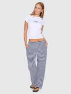 Thrills Co Idle Hands Stripe Pant - Heritage Navy Stripe in Heritage Navy Stripe