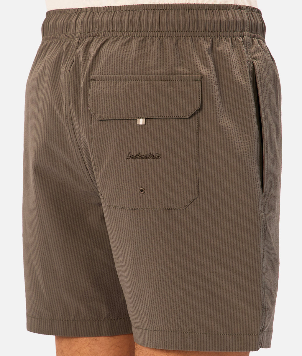 Industrie The New Seersucker Swim Short - Oregano in OREGANO