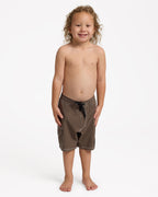Quiksilver Boys 2-7 Exhibit 13" Volley Shorts in Canteen