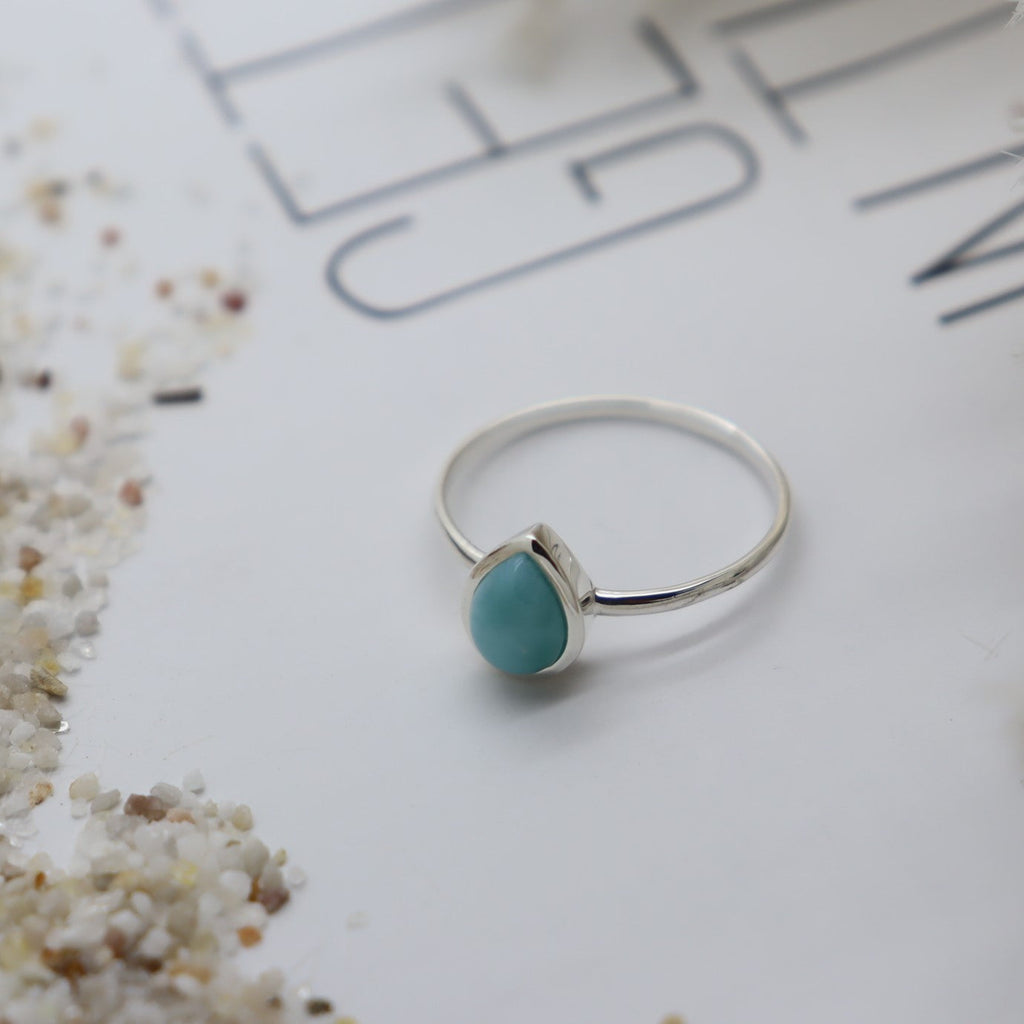 MiKi Jewellery Penelope Larimar Ring in Single
