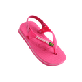 Havaianas Baby Brasil Logo Pink Flux/White in White