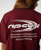 Rip Curl RC EVOLUTION TEE in Burgundy
