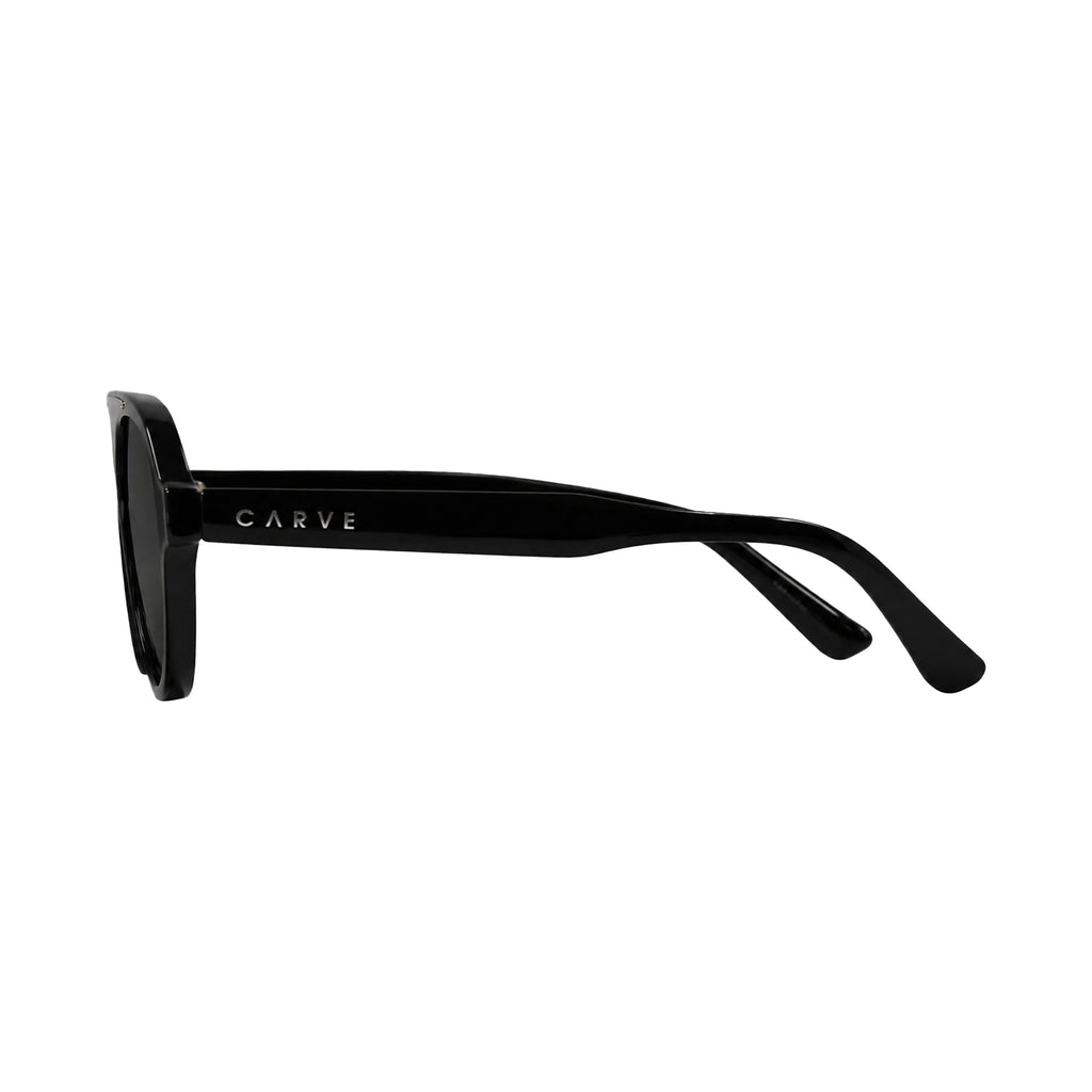 Carve CAPRI - GLOSS BLACK FRAME WITH POLARIZED VIOLET GRADIENT LENS in Single