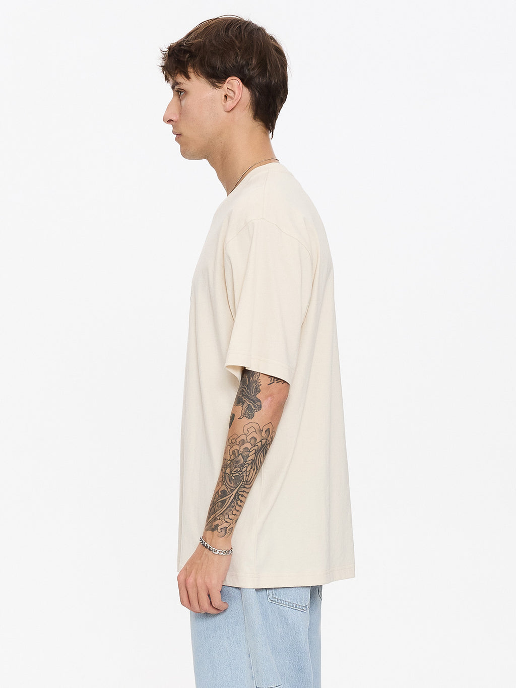 Thrills Co Beauty Around Us Oversize Fit Tee - Unbleached in Unbleached