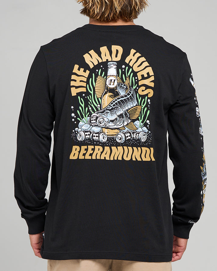 The Mad Hueys Beeramundi | Ls Tee - Black in BLACK