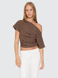Thrills Co Best Of Luck Demi Top - Cocoa in Cocoa