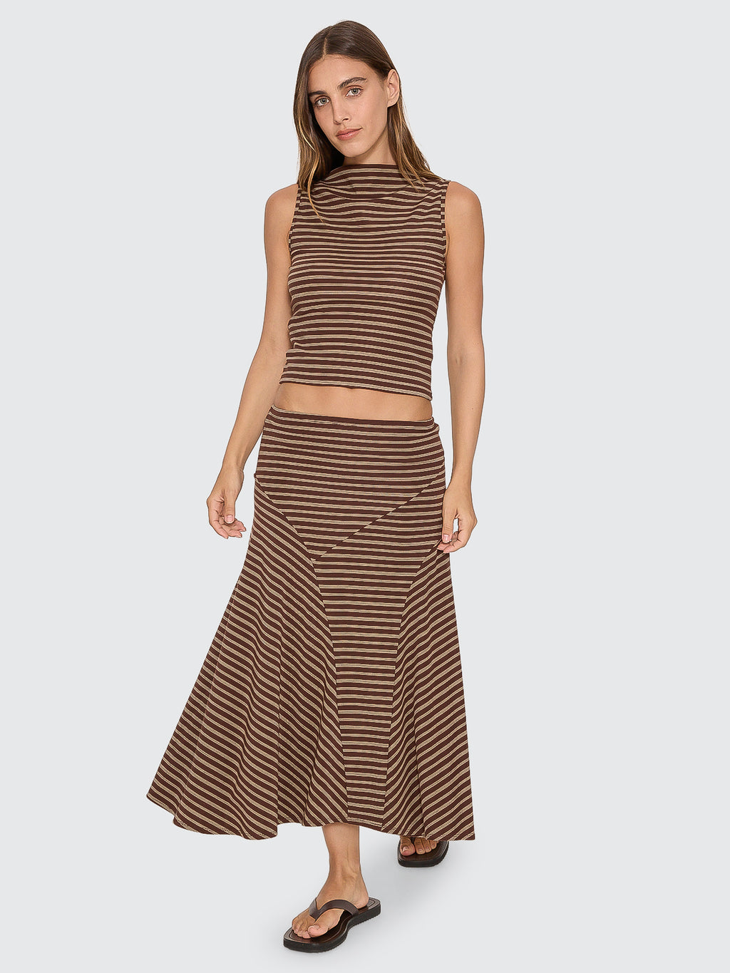 Thrills Co Best Of Luck Tank - Cocoa in Cocoa