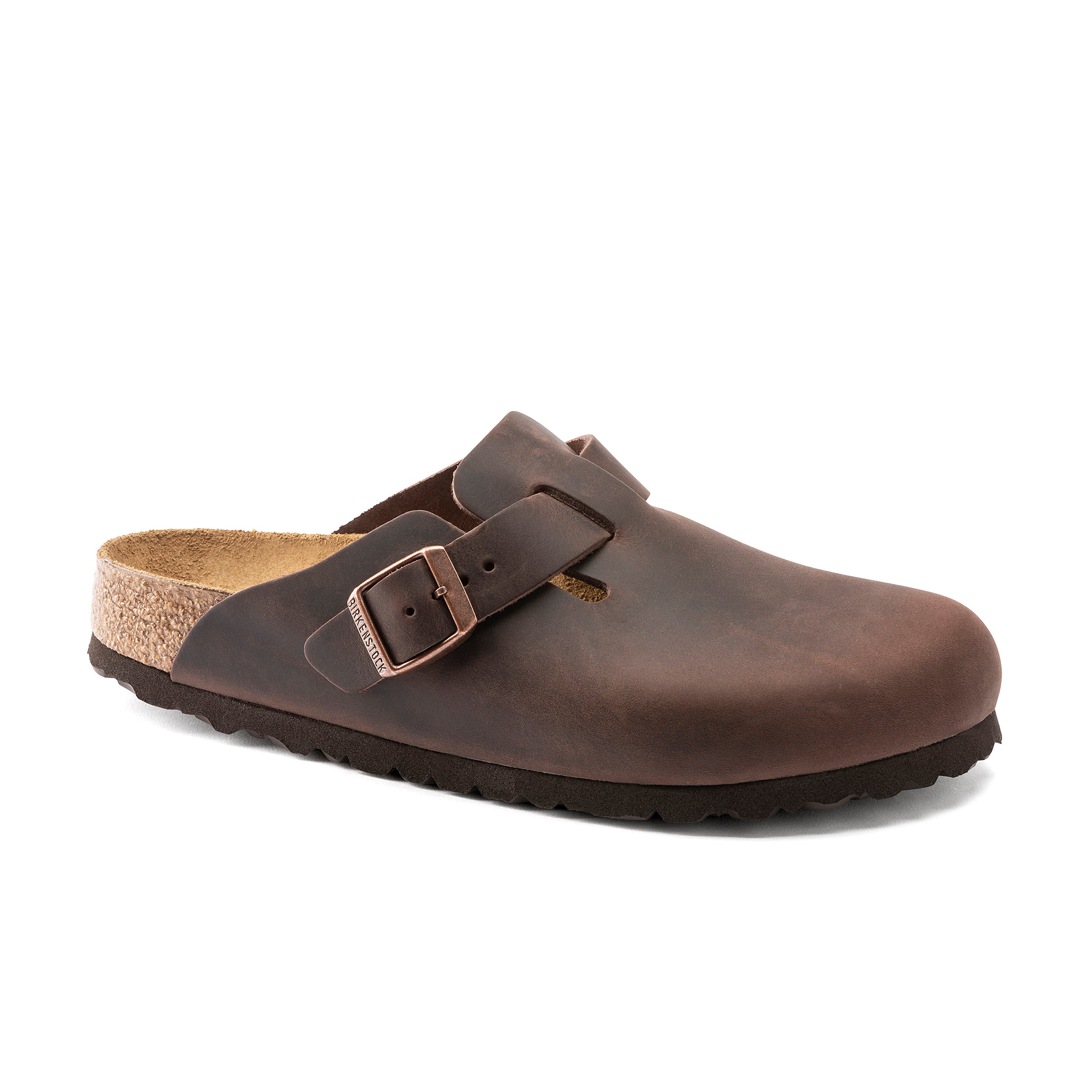 Birkenstock Boston Habana Oiled Leather Narrow in Boston Habana Oiled