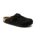 Birkenstock Boston Sfb Black Suede Leather Regular in Boston Sfb Black