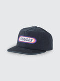 Thrills Co Built To Win 5 Panel Cap - Black in Black