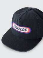 Thrills Co Built To Win 5 Panel Cap - Black in Black